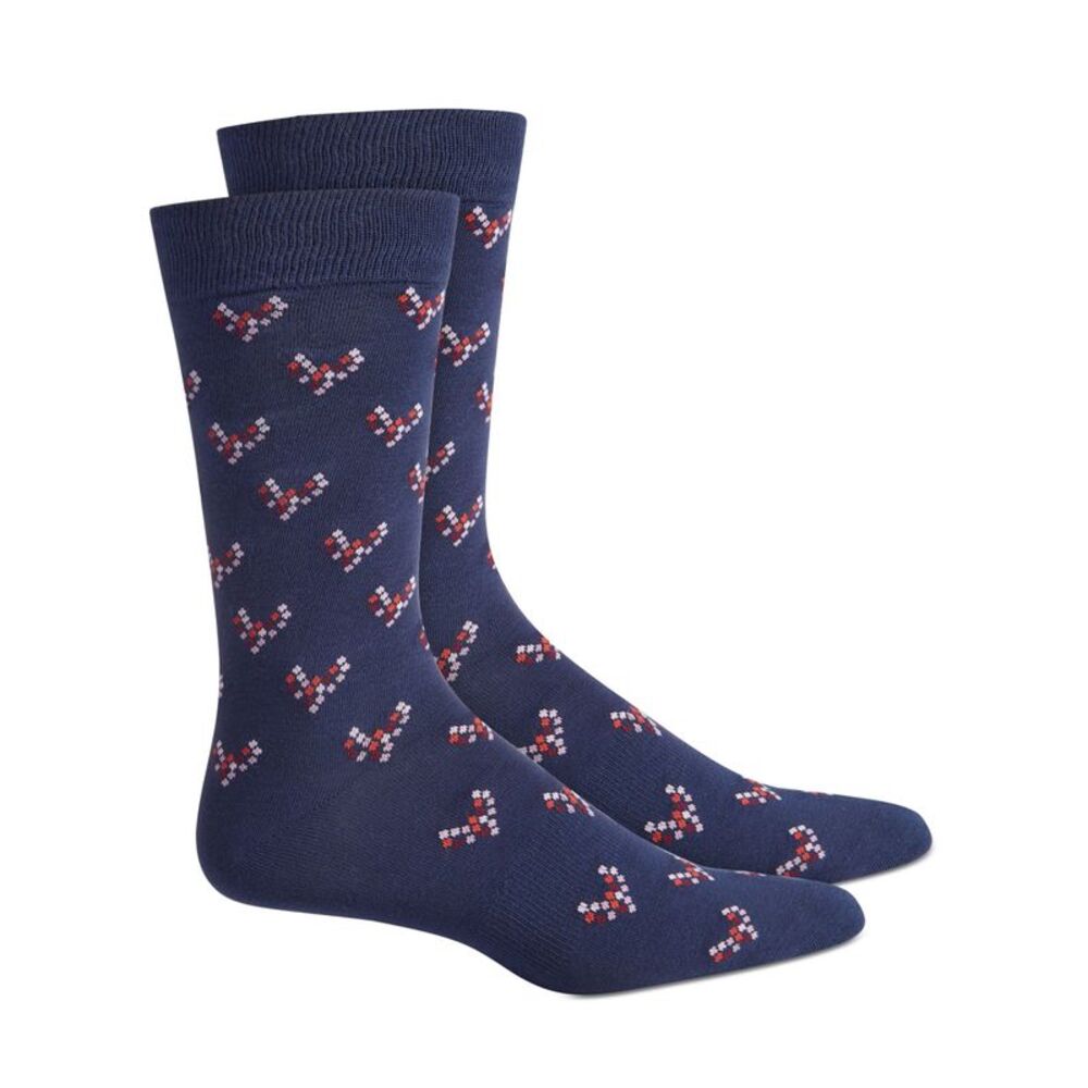 BAR III Navy Pink Combo Navy Arch Support Seamless Toe Winter Cold Weather 10-13